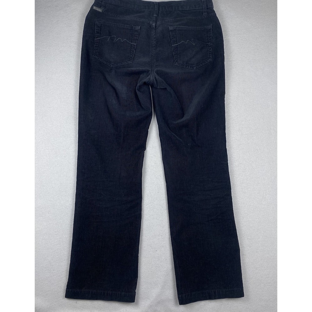 Columbia Corduroy Black Pants Womens 8 Straight Leg Casual Gorpcore AL8450 - Picture 2 of 8